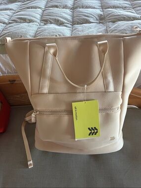 all in motion Cream Tote-Style Backpack